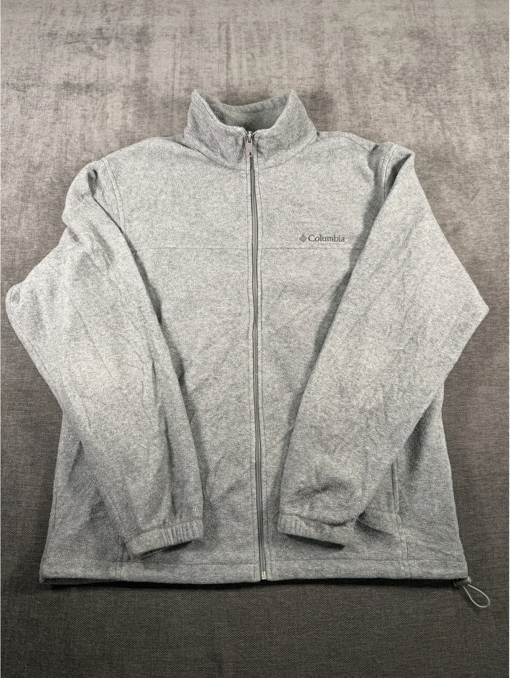 Columbia Sportswear Company Gray Fleece Full-Zip Jacket Large